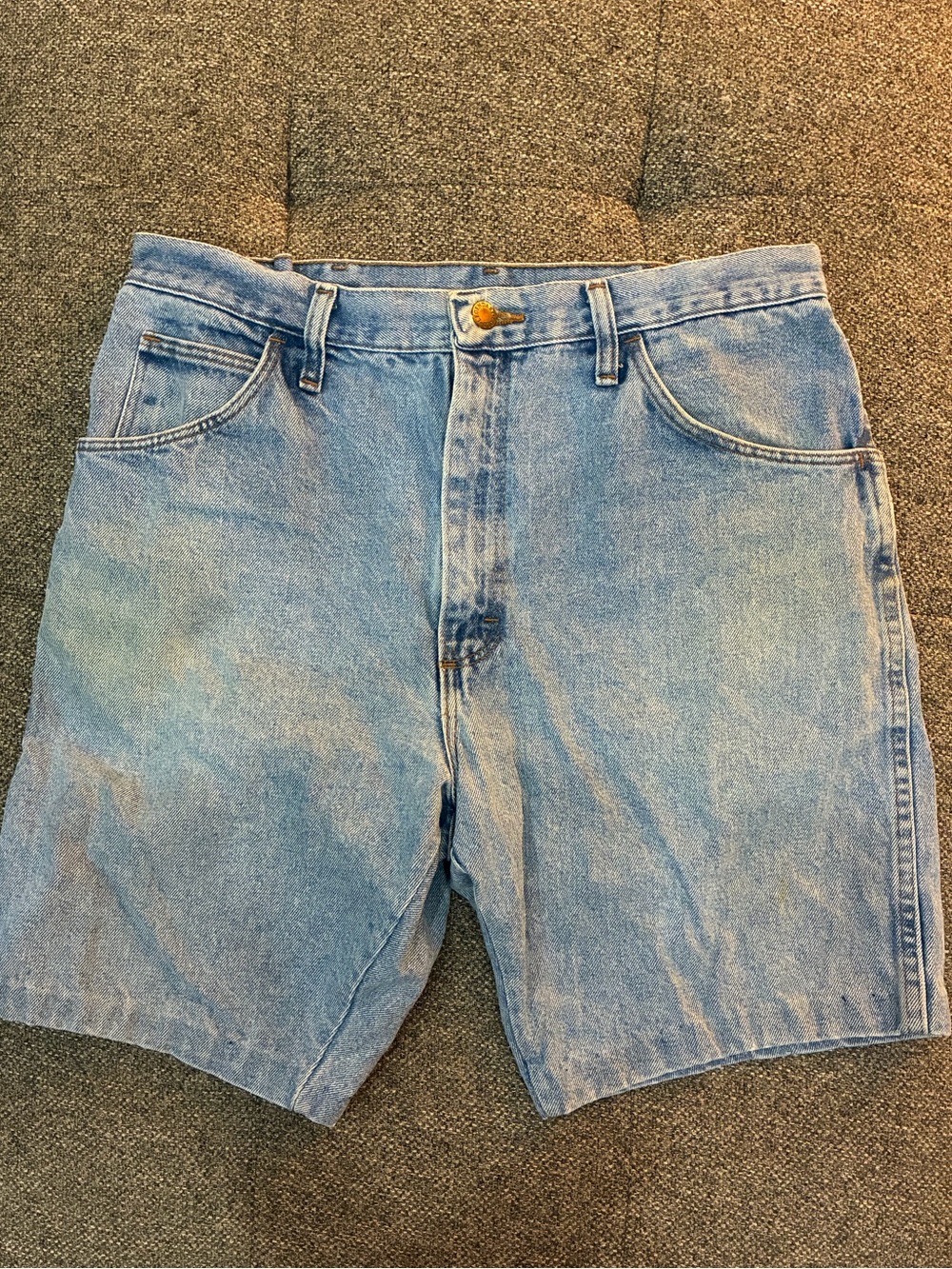 Resalvaged unisex denim shorts